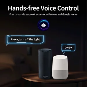 TNCE Tuya US Switch wifi zigbee, geng 1/2/3/4, Tombol Dinding kontrol lampu LED Tanpa Netral / Kabel, suara pintar dengan Alexa Google Home 10 sakelar wifi geng 5 penjualan terbaik - №