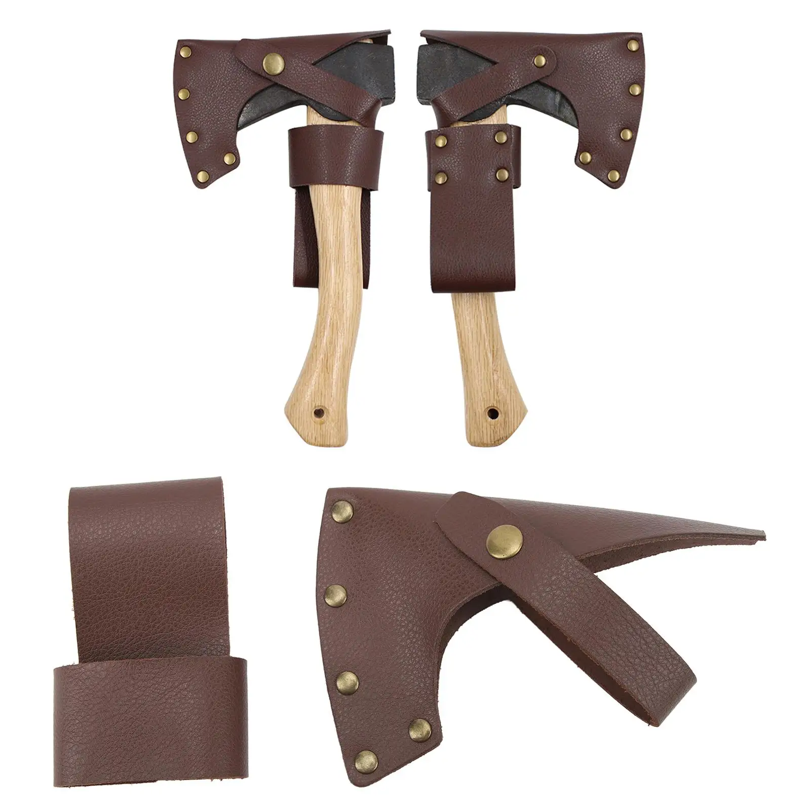 

Lightweight PU Leather Axe Sheath: Metal Cover for Camping & Outdoor Work