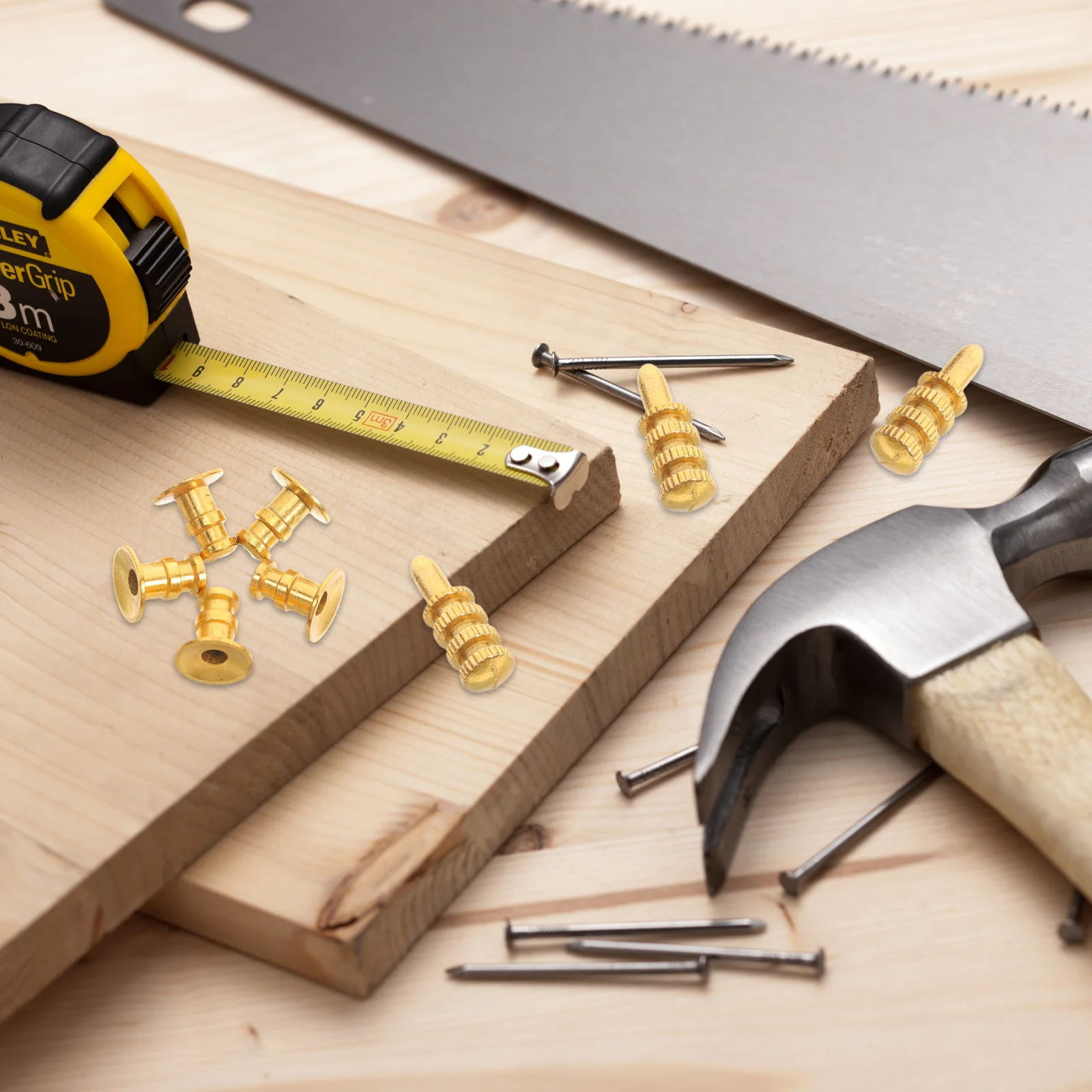 

24 Set Hidden Furniture Fittings Zinc Alloy Dowel Pin Bracket Hardware for Wardrobe Shelf Dining Table Bookcase Assembly