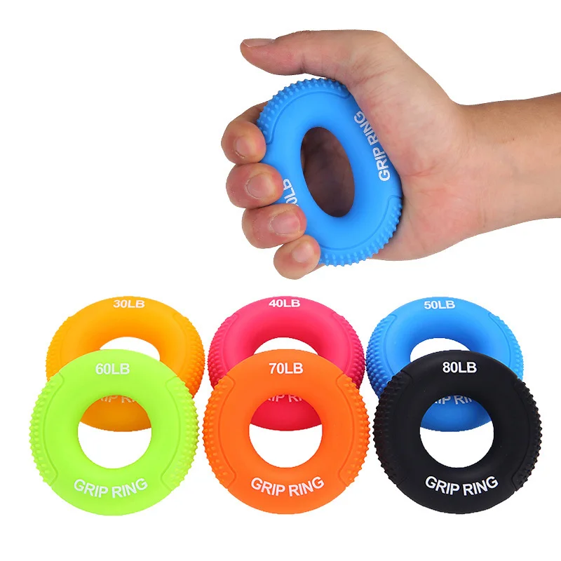 1Pcs Silicone Hand Grips Rings Sports Fitness Finger Exercise Endurance Strength Training Resistence Hand Grip Finger Exerciser