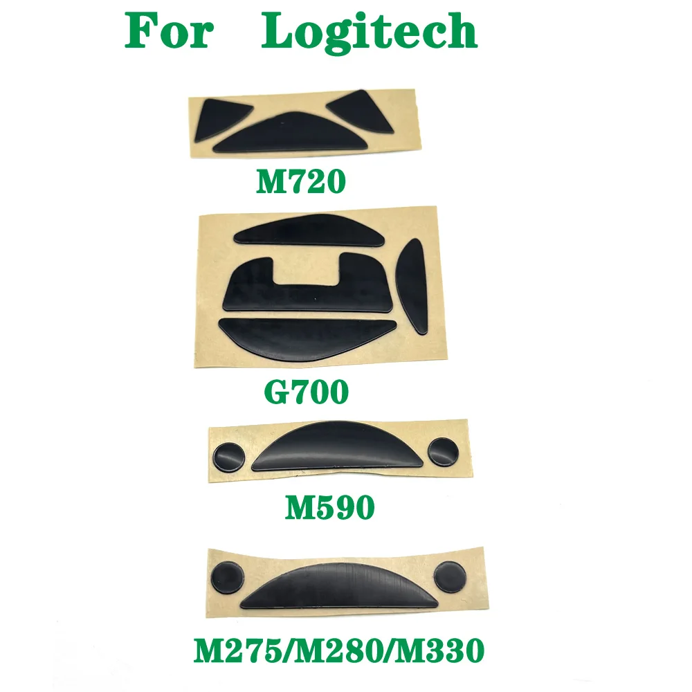 1Set Mouse Feet Glide Sticker Curve Edge Skates For Logitech M720 M590 M275 M280 M330 G700 Connector Mouse Skates Replacement