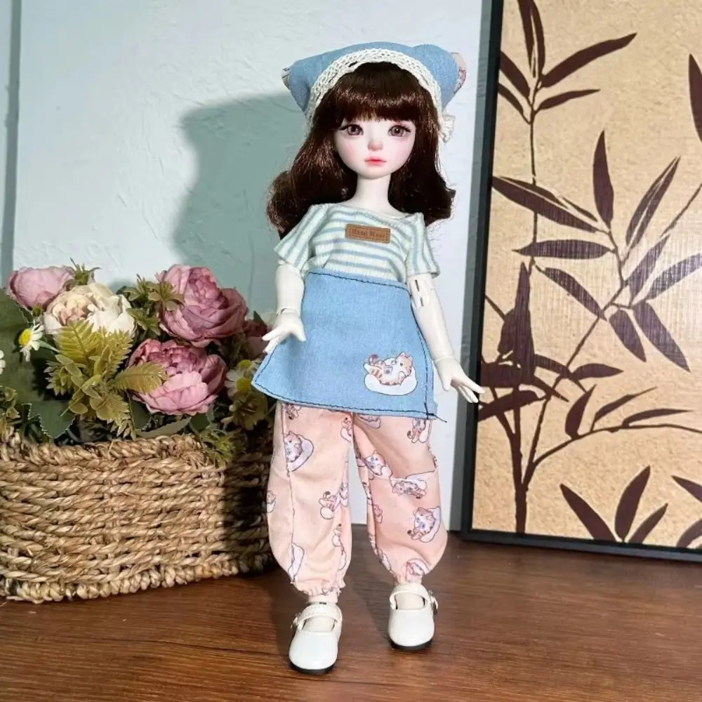 Casual Wears Fashion Doll Outfits Set Party Clothes Humanoid Doll 30cm Doll Clothes Cotton Cloth Handmade Doll Princess Skirt