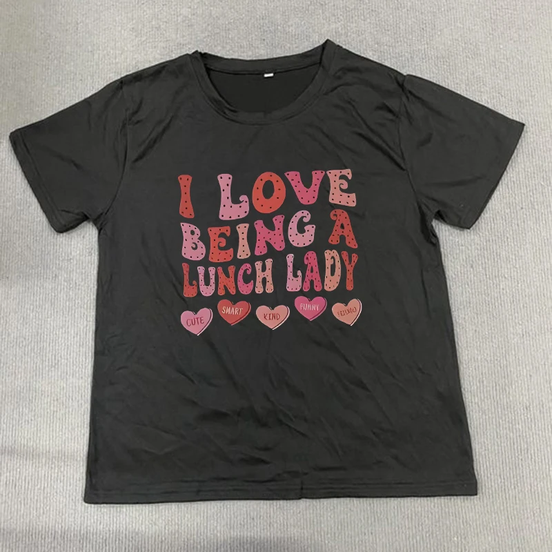 Creativo modello di lettera stampa Tees Trashy Y2k anni 2000 Gotico Vintage Crop Top anni '90 Vestiti Harajuku Estetica Emo Donna T-shirt