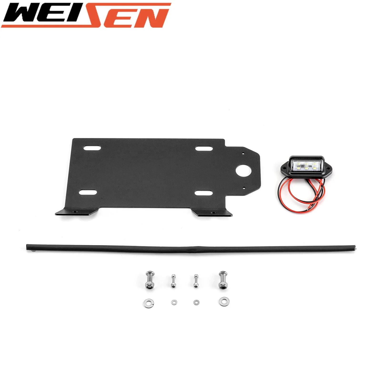 WEISEN For 2022+ Polaris RZR PRO R 2/4 UTV LED License Plate Mounting Bracket