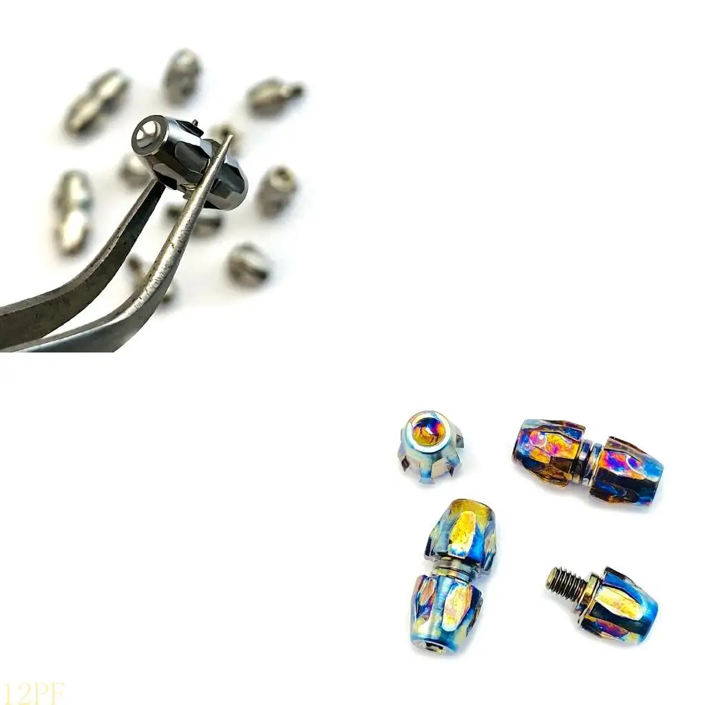 12PF Alloy Opening Screw for Cutter Accuracy Machined Suitable with 4MM Blade Holes Fit 2.8 3.5MM Thickness Easy Installation