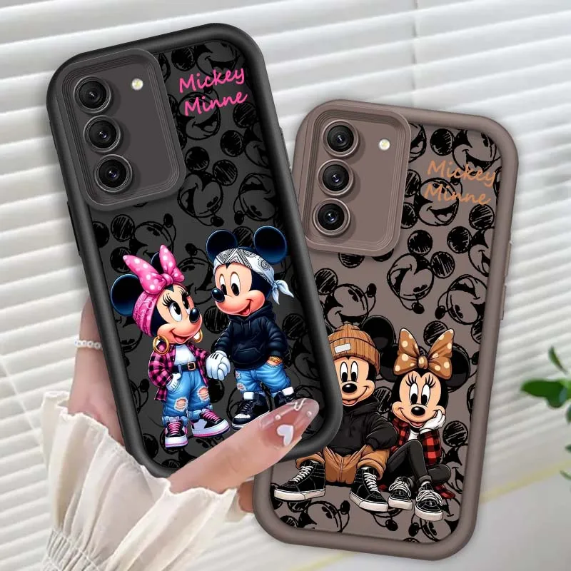 

Mickey Minne Cool Hot Art Phone Case For Samsung Galaxy S25 S24 S23 S22 S21 S20 Ultra Plus FE 5G Eye Ladder Soft TPU Cover