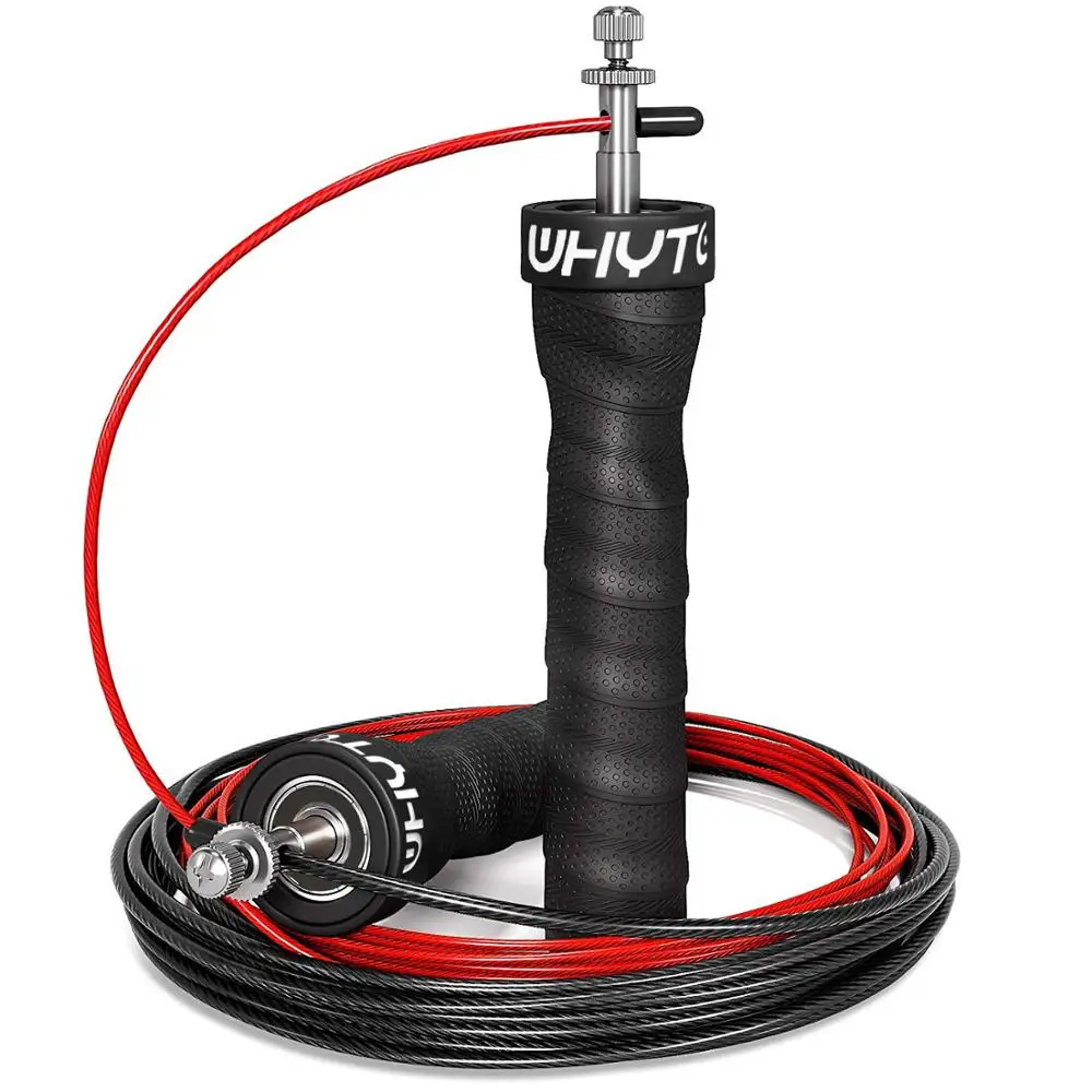 Speed Springtouw Crossfit Jump Rope Met Anti-Slip Handvat Voor Dubbele Unders