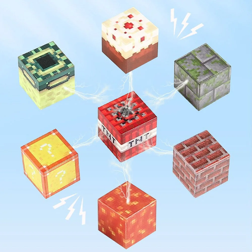 50 ~ 300 اللبنات المغناطيسي الألغام العالم مكعب المغناطيس العالم مجموعة للبنين بنات طفل البناء DIY نموذج الأطفال لعبة حسية