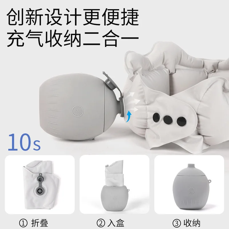 Inflatable U-shaped Pillow Press Portable Neck Pillow Small and Easy To Store Travel Car Plane