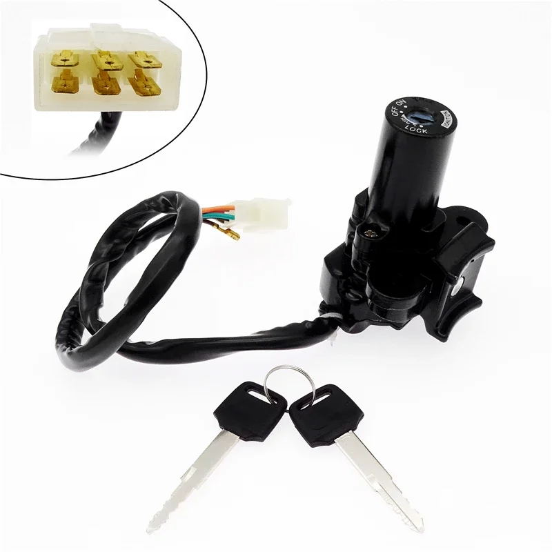 1 Set Motorcycle Ignition Switch Fuel Gas Lock With 2 Keys For Kawasaki ZX6R ZX9R ZZR400 ZZR600 ZXR400 ZXR750 ZX7R/ZX7RR