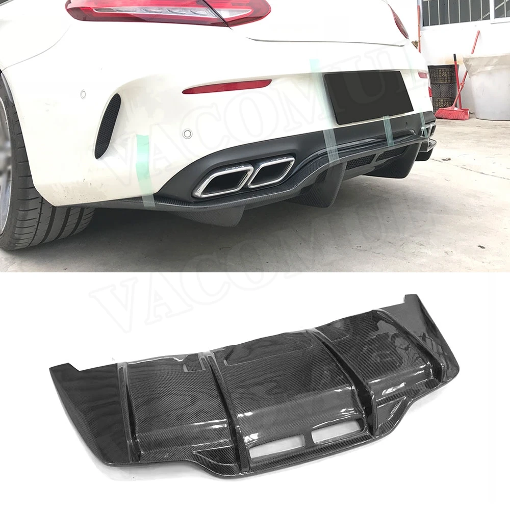 

VACOMUL P Style Carbon Fiber Rear Bumper Lip Diffuser for Mercedes Benz C Class W205 C205 C63 AMG Coupe 2015 2016 2017