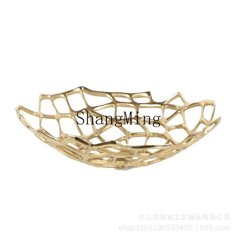 

DSA Metal Openwork Fruit Plate Tabletop Ornament Living Room Home Decor Items