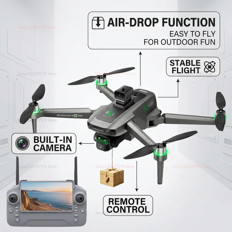 Minidron Profesional ZH8 con C - Drone Kit Tricopter reseña y precio