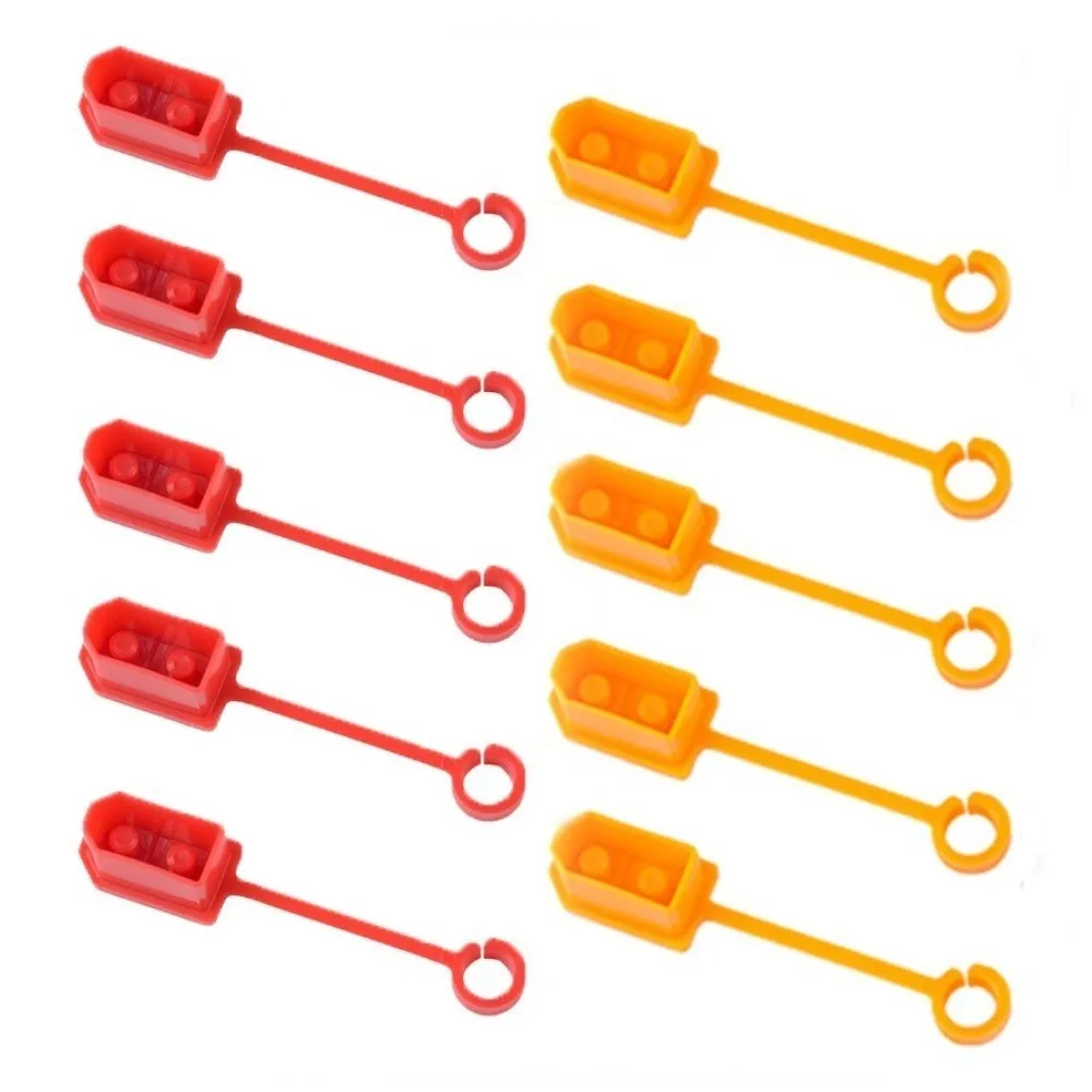 

10pcs XT60 Plug Protective Cover Yellow Red Dust-proof Rubber Terminal Case FPV Accessories Plastic Insulated Caps