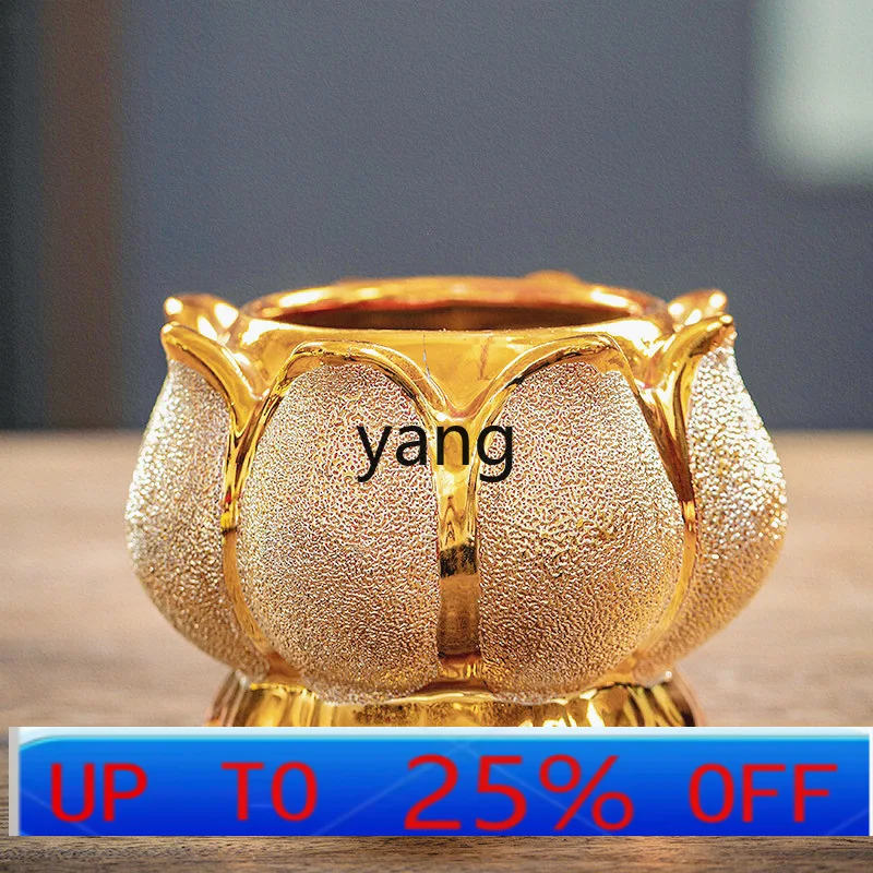 

LH Lotus Incense Burner Household Indoor Household Buddha Front Buddha Utensils Ceramic Incense Burner