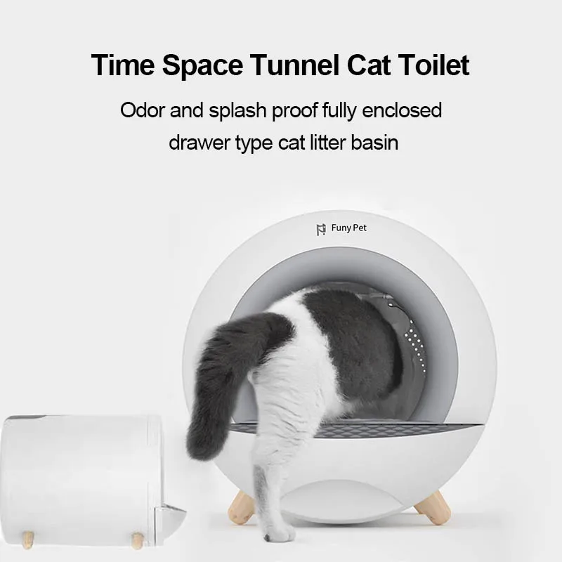 Fully Enclosed Drawer Type Cat Litter Basin, Time and Space Tunnel, Odor and Splash Proof, Pet Toilet, Pet Supplies, New, 2024