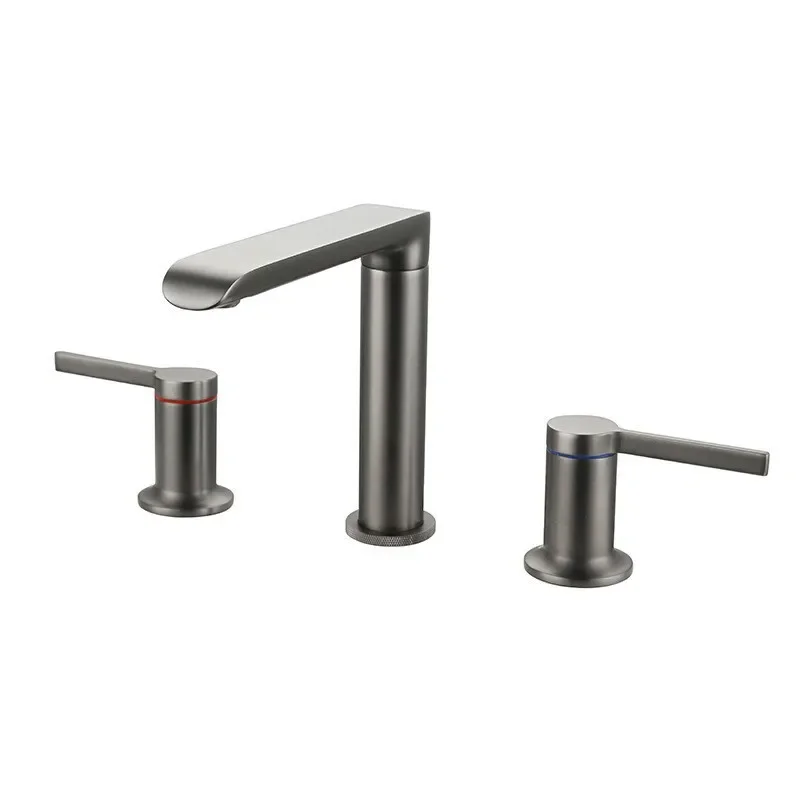 

Faucet, all copper, three-piece set, split type, hot and cold, European style