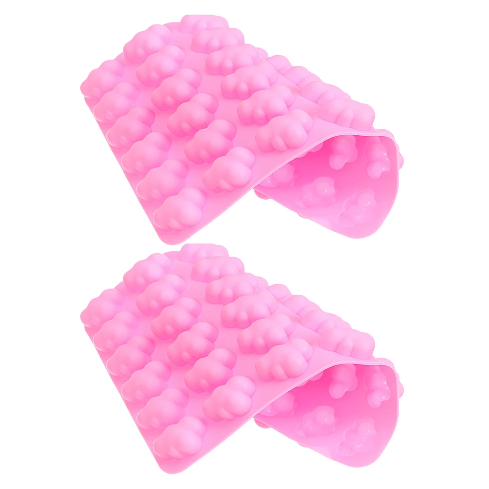 Moldes de silicona en forma de nube para golosinas de chocolate y dulces, suministros de gelatina, pasteles flexibles reutilizables y resistentes al calor, 2 uds.
