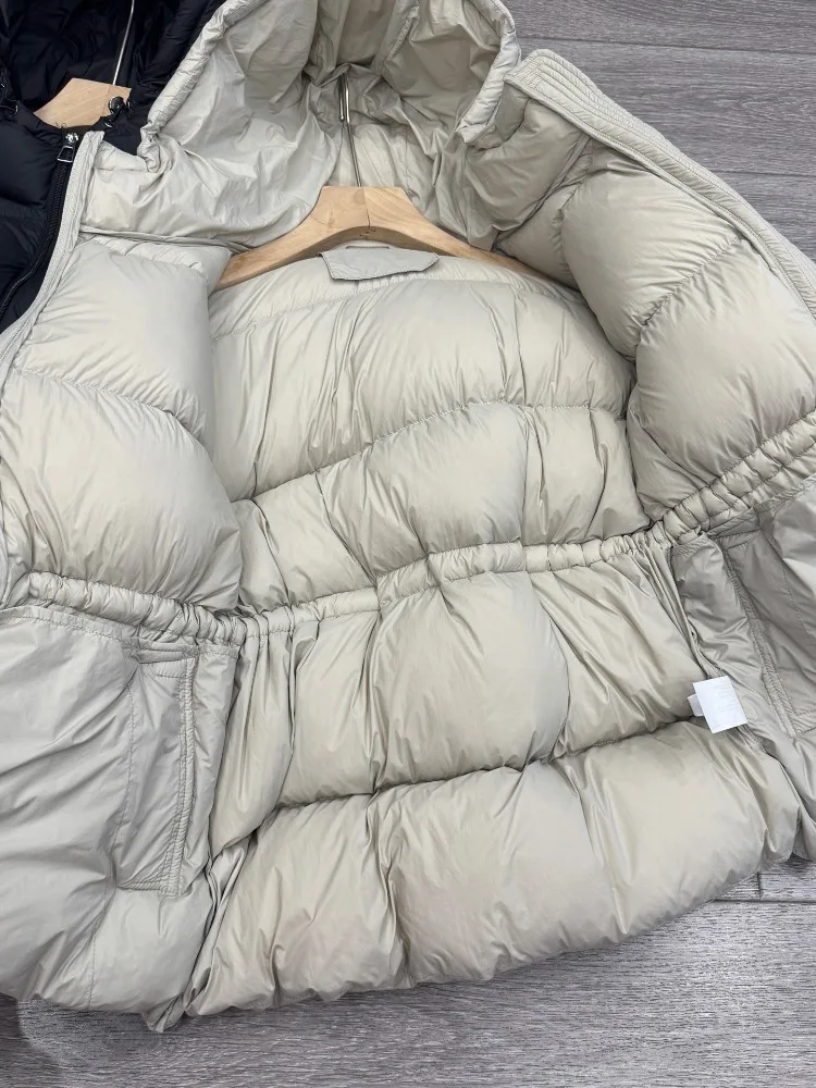 Women's clothing Down jacket New style Short style Winter Hooded Loose fit Duck down Thickened Warm Outerwear jackets for women