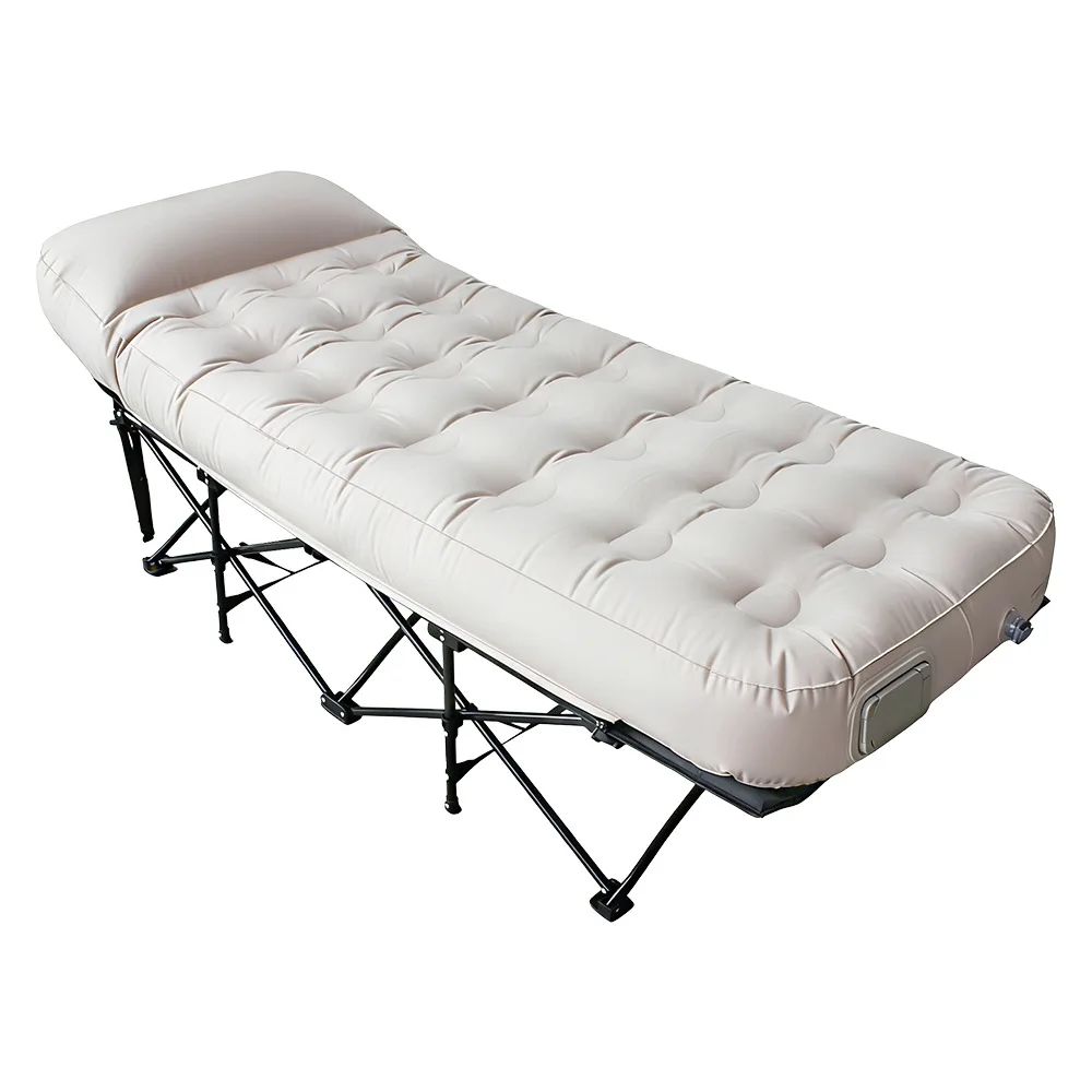 Outdoor Camping Self-Inflating Mattress Single Folding Bed Detachable Dual Use Support Bed