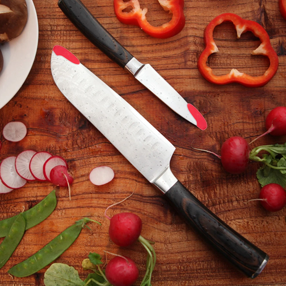 

20 Pcs Knife Tip Protectors Plastic Lightweight Practical Kitchen Stuff Curved Blades Covers Folding Straight Knives