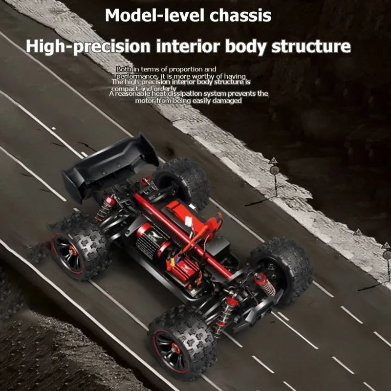A49K-High Speed 70 KM/H 1:16 RC Car 4WD 2.4Ghz Remote Control Car, All Terrain Off Road Monster Truck Drift Vehicle