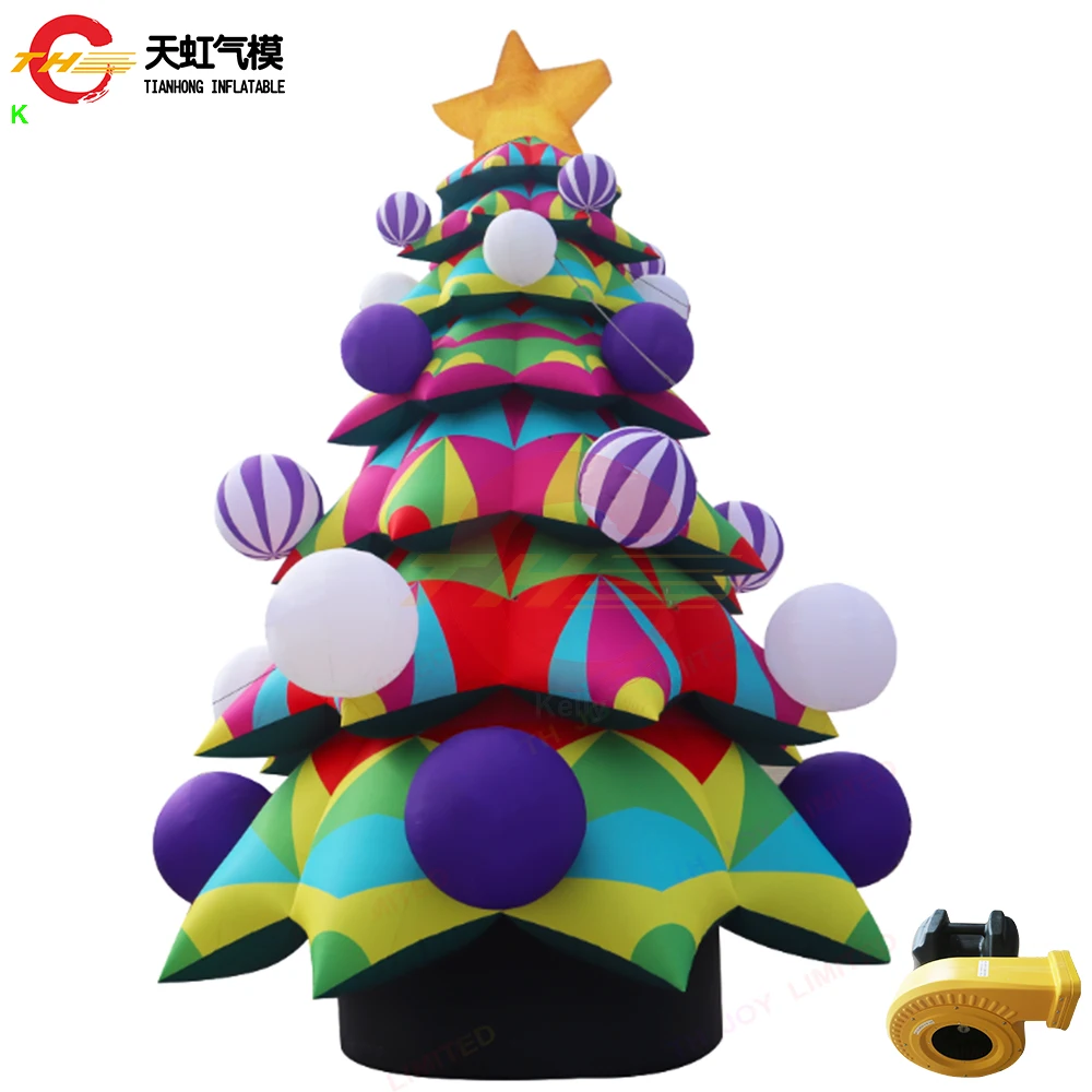 Fast Ship 15m Giant Lighting Inflatable Christmas Tree Custom Inflatable Yard Decoration for Holiday Festival