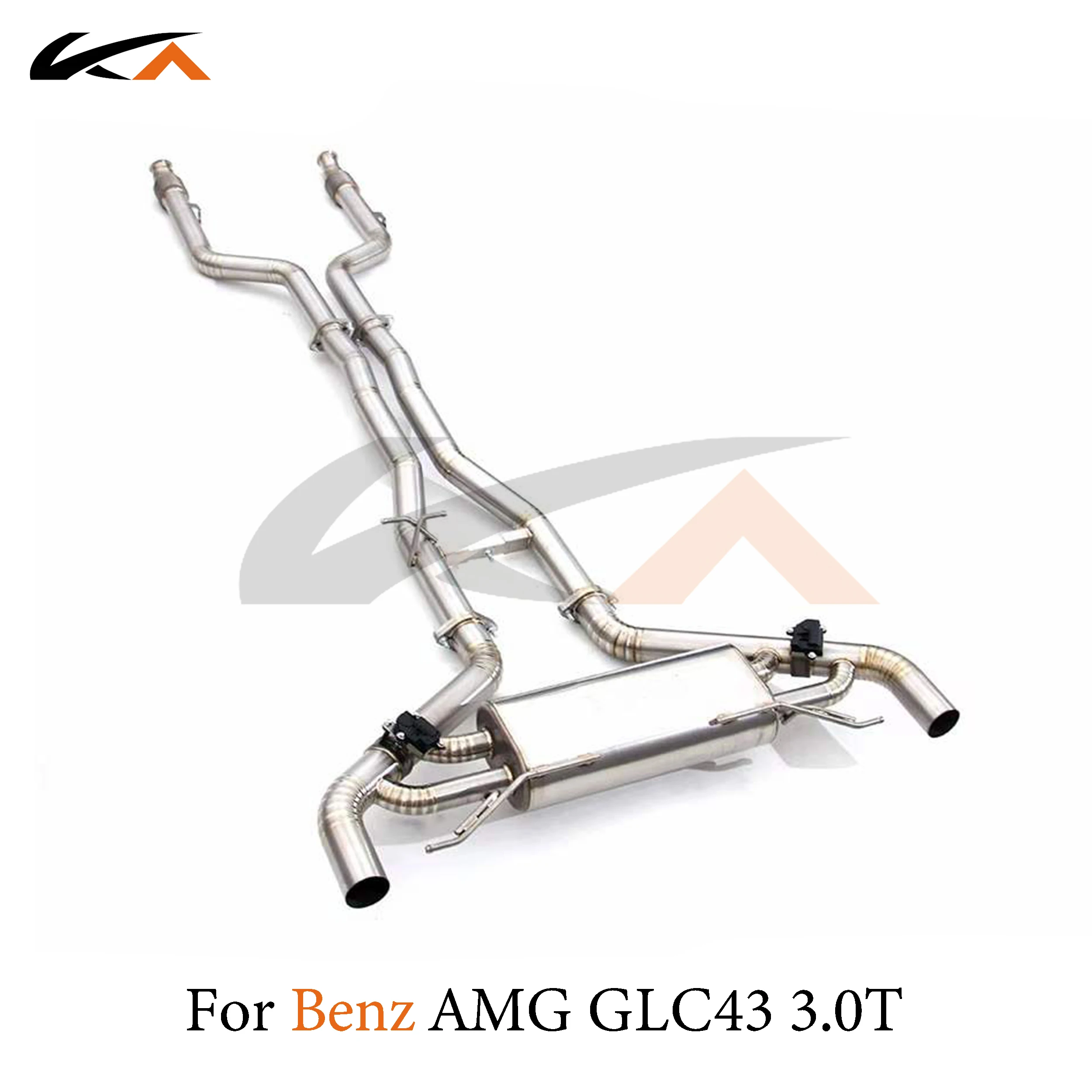 KA Tuning exhaust system parts titanium alloy catback for Mercedes-Benz AMG GLC43 3.0T rear section performance muffler valve