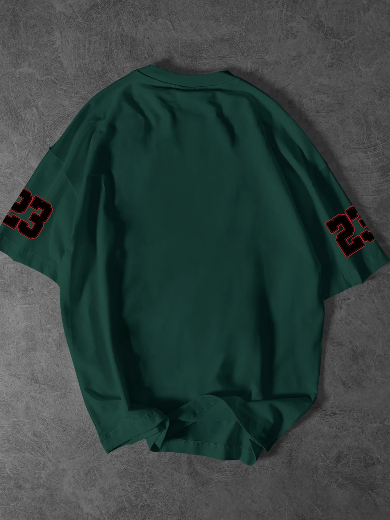 Übergroßes Vintage Sportliches T-Shirt für Herren, Streetwear, 23 Retro-Emblem, Aufdruck auf den Ärmeln, Grafik-T-Shirt, Rundhalsausschnitt, Größen S-XXL – Detail 9
