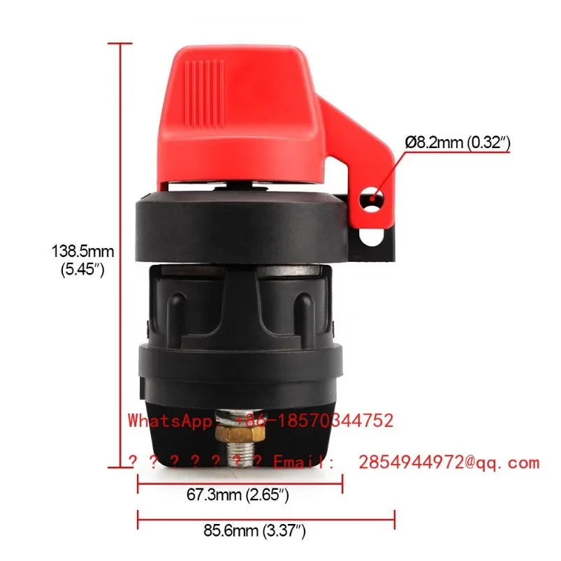 300A Power Supply Main Switch RV Yacht 12V Marine Battery Power-off Knob Anti-leakage Main Switch