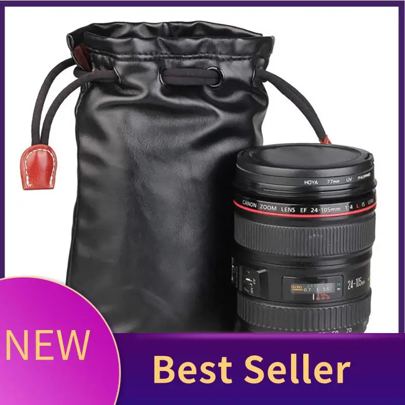 

M07K-Soft Shockproof Protective Camera Lens Bag Pouch Cover For SONY Nikon Canon Fuji Olympus PU LENS Bag XL
