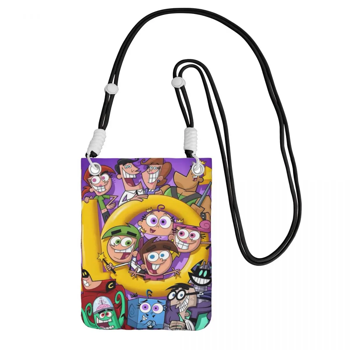 

Custom The Fairly Oddparents Carry A Mobile Phone Bag Diagonally Women Men Animation Mobile Phone Bag Cycling Phone Money Pouch