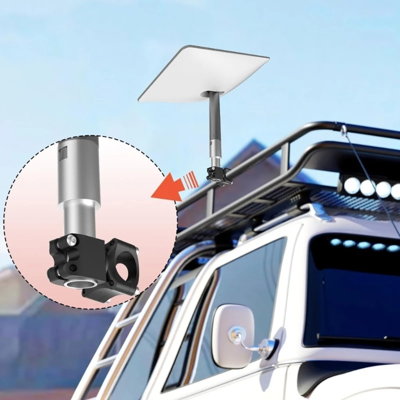 0.8-1.17'' Installation Ladder Mount Mount Adjustable Metal Mount for Roof Rack 200lbs Load Bearing