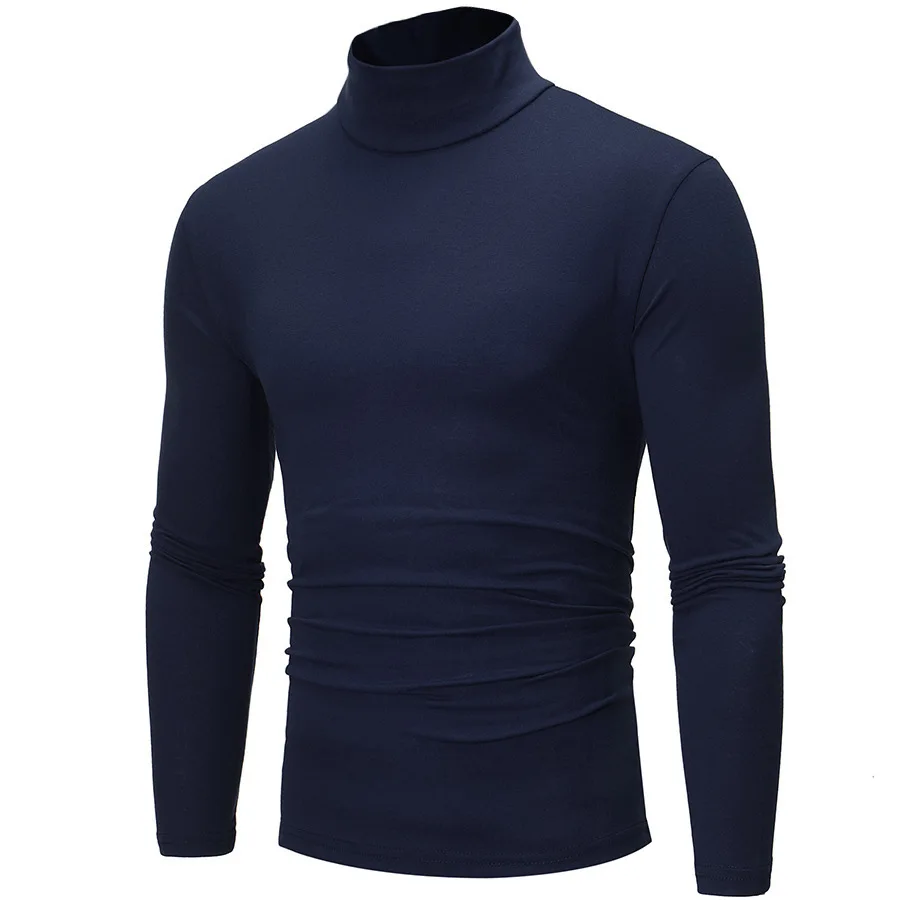 Men\'s Underwear Thermal Underwear Top Winter Warm Shirt Tight Fitting High Neck Slim Fit Long Sleeved T-shirt Men\'s Underwear