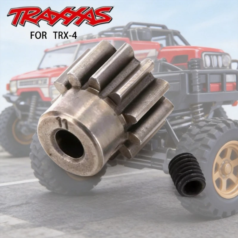 High-strength Steel Motor Gear, 32P 11T, 3.175mm RC Model Gear, Compatible with TRX-4/TRX6 Off-road Modifications.