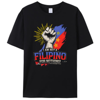 I Am Not A Filipino For Nothing Fight Supporter DU30 Duterte Free PRRD Men's T-Shirt Vintage Cotton Graphic Tees Shirts Tops