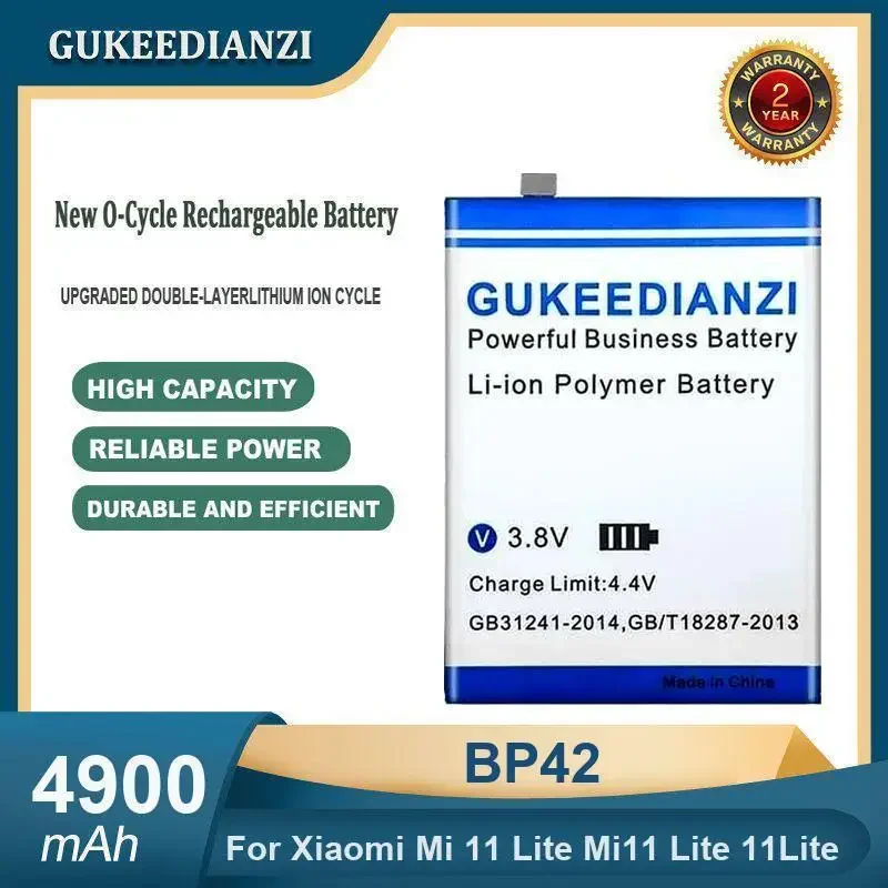 

High Capacity 4900mAh BP42 Mobile Phone Battery For Xiaomi Mi 11 Lite Mi11 Lite 11Lite