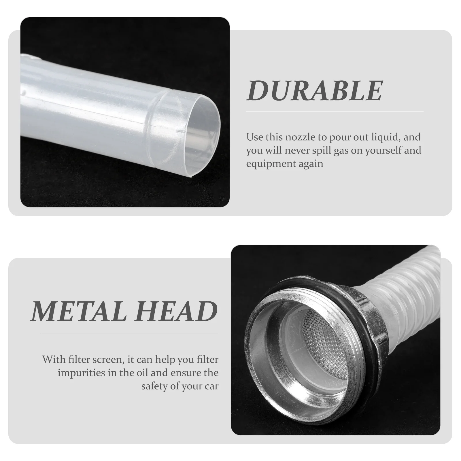 

3pcs Portable Fuel Spouts Replacement Can Nozzles For Oil Pourer Flexible Spout Car Garden Machinery Refuel Lightweight