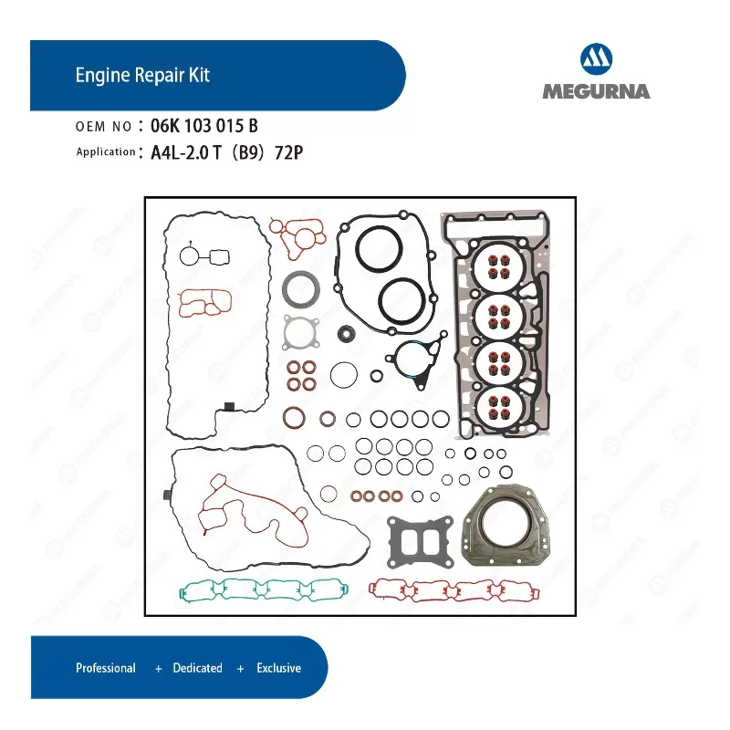 

EA888 MK3 Engine Part Cylinder Head Full Gasket Set Repair Kit Fit 2.0T Gas for AUDI A3 A4 B9 A6 Q3 Q5 VW CC Golf Passat Tiguan