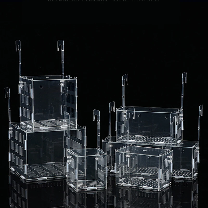 

Fish Tank Small Fry Breeding Box Clear Acrylic Fish Breeding Isolation Box Hatchery Divider Spawning Hatching Room Fish Supplies