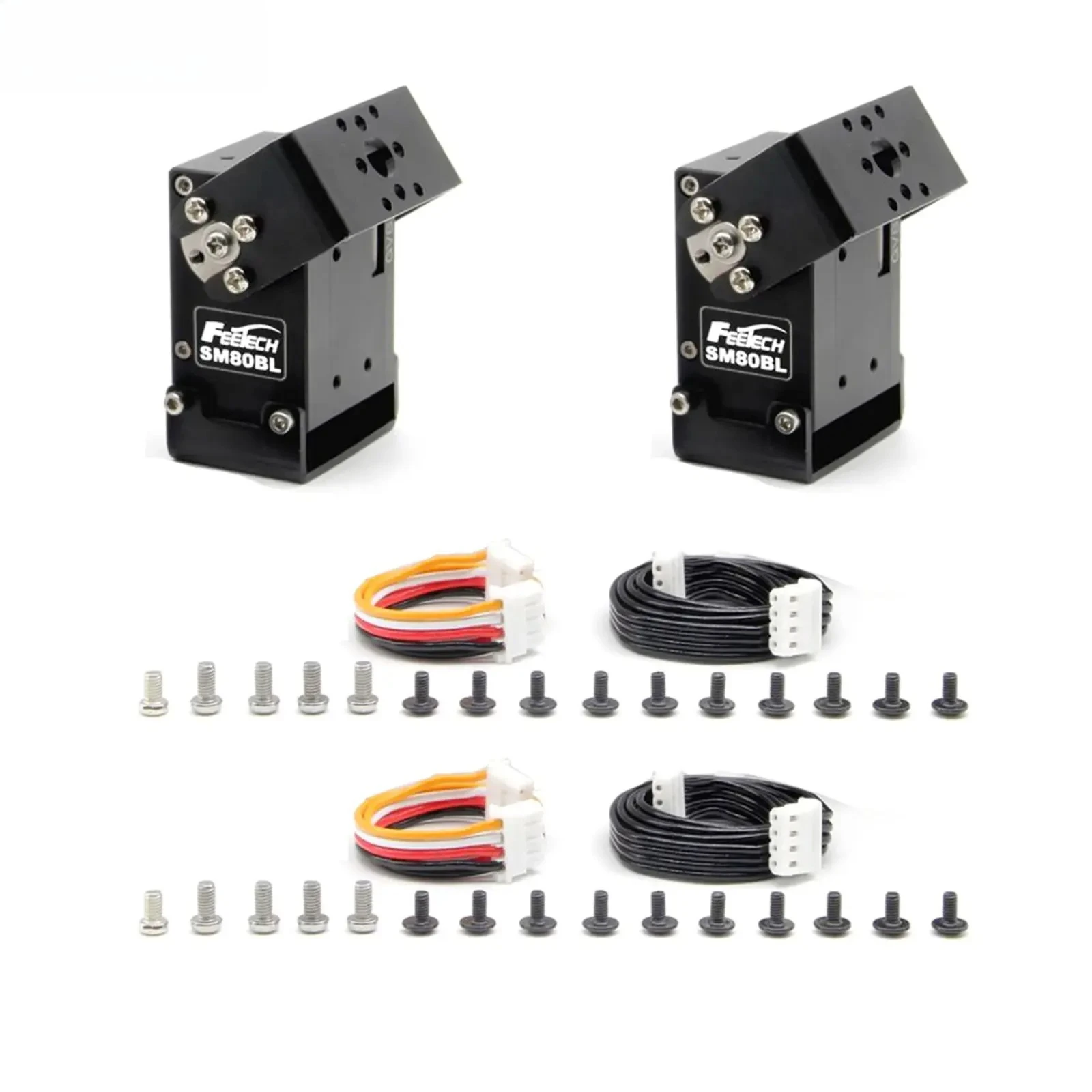 2PCS Feetech 85kg SM-80BL-C002 24V Serial Port Smart Bus Servo RS485 Serial Control High Precision Magnetic Coding Sensor Servo