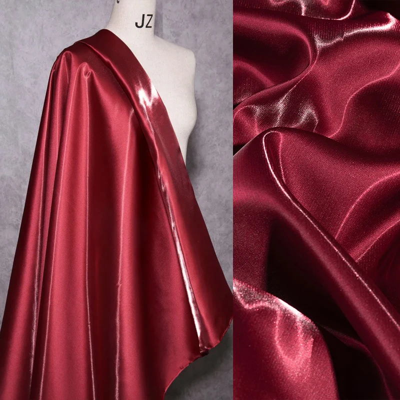 56 Colors Luxury Glossy Metallic Liquid Satin Fabric Galaxy Shiny Satin Fabric Fashion Garment Design Dress DIY Sewing Material