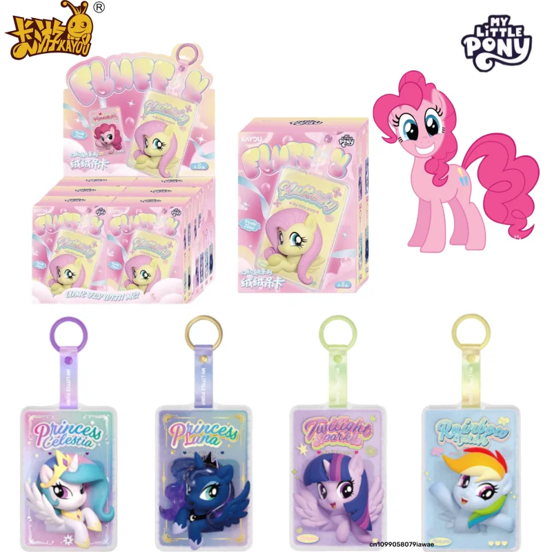 kayou-autentico-nuovo-peluche-my-little-pony-con-carta-appendibile-serie-iridescente-merchandising-anime-carta-peluche-da-collezione-regalo-di-natale