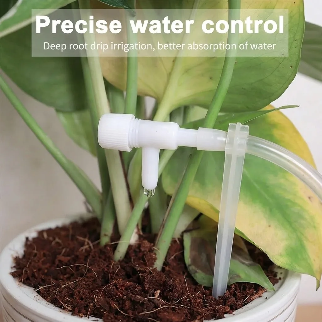 4 7mm Hose Water Saving Micro Dripper Garden Drip Irrigation Kit with Regulating Valve for Potted Plant Water Device Greenhouse