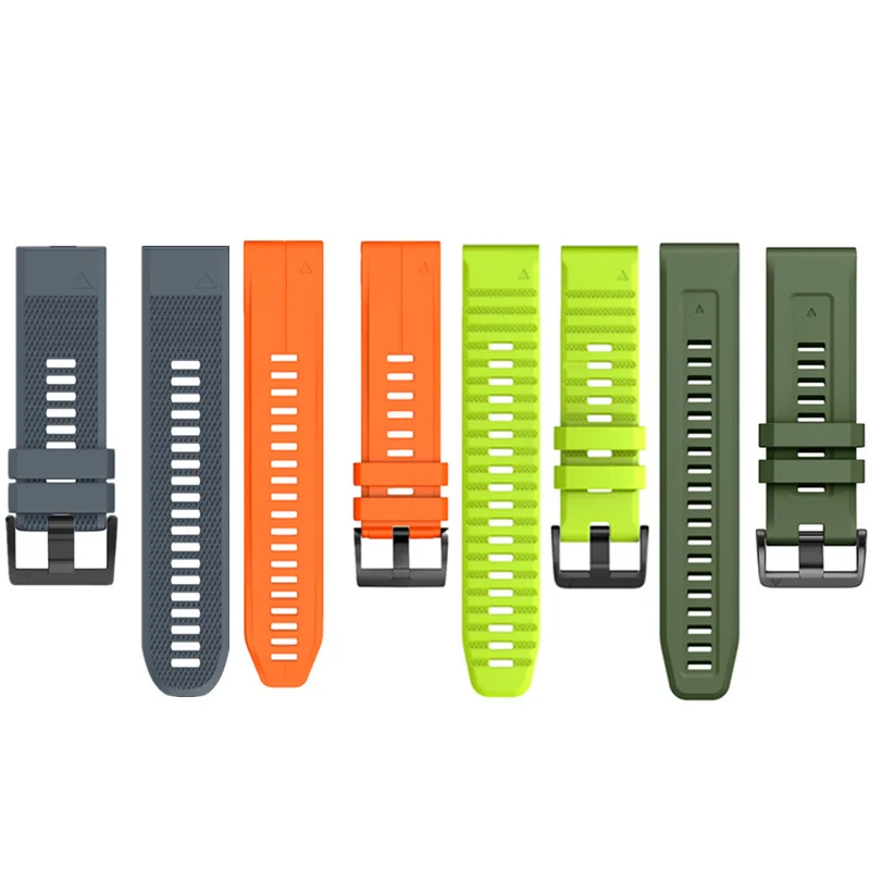 band for Garmin Fenix 5 6 7 quick release silicone wrist strap flat replacement strap for Garmin instinct 2X 2 Solar