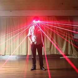 Multi-punkt Laser Gläser Glowing Lazer LED Nachtclub Party Halloween Fluoreszierende Requisiten Beleuchtung Brillen