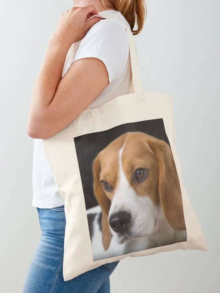 

Beagle on the Black Tote Bag female bag Women's bag cute pouch canvas bags