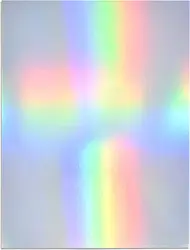 Size A5 Single Side Holographic Rainbow Silver Glossy 250GSM Thick Paper Cardstock Card 10/20/50 - You Choose Quantity