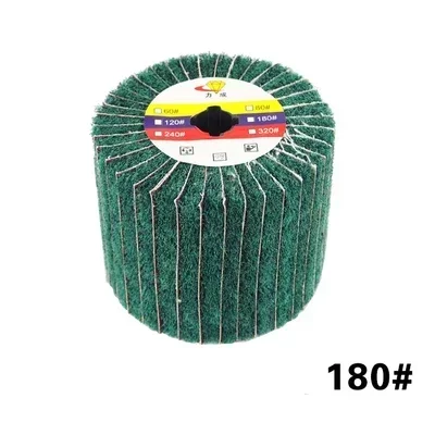 Wire Drawing Wheel Brush Drum Burnishing Polishing Buffer 120mm