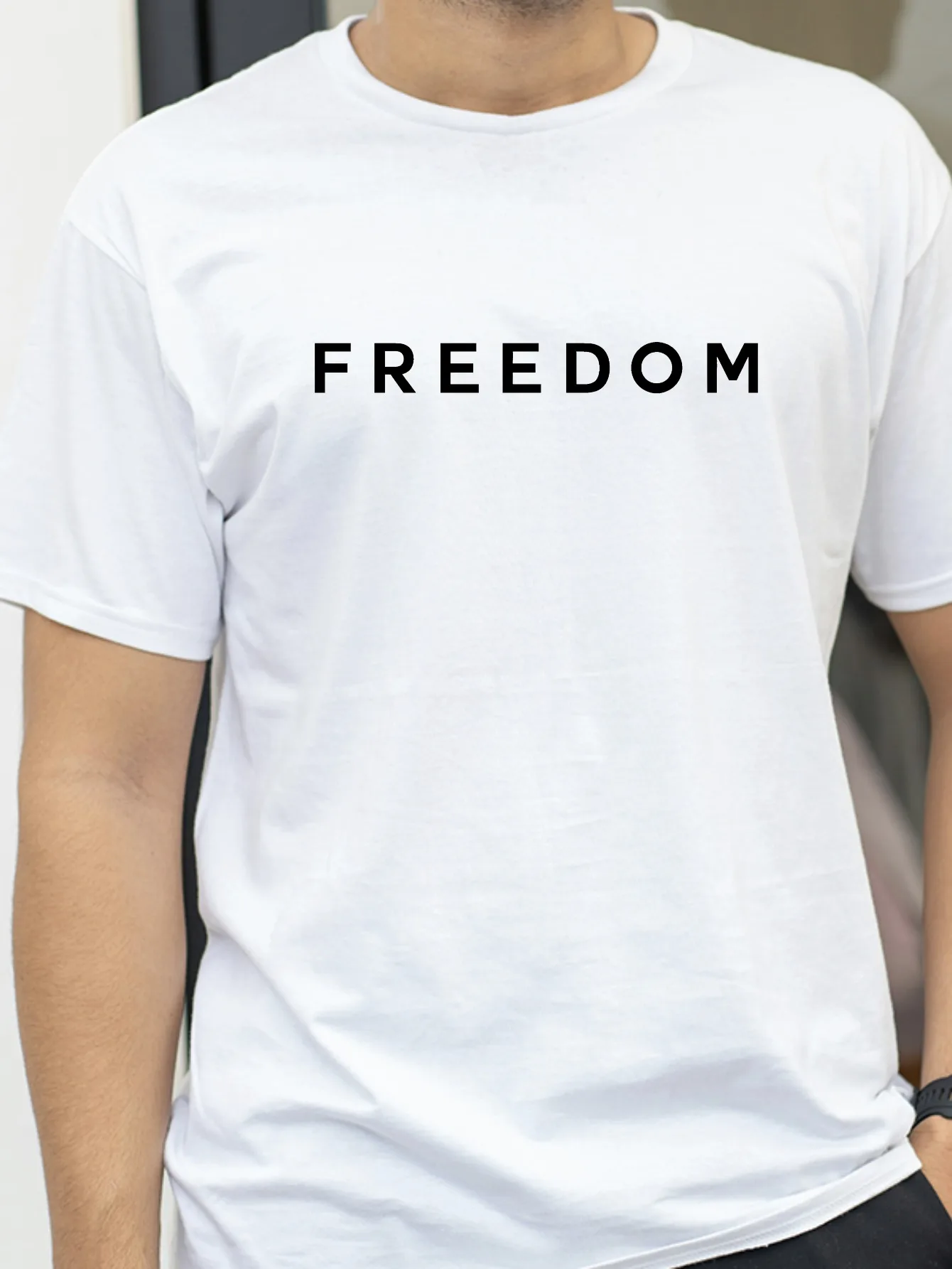 

Freedom Charlie Kirk Cotton Loose T-Shirt Men Women Streetwear America Casual American Fashion Tee
